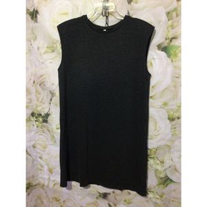 Stradivarius Dark Gray Sleeveless Mini Dress Size Large NEW